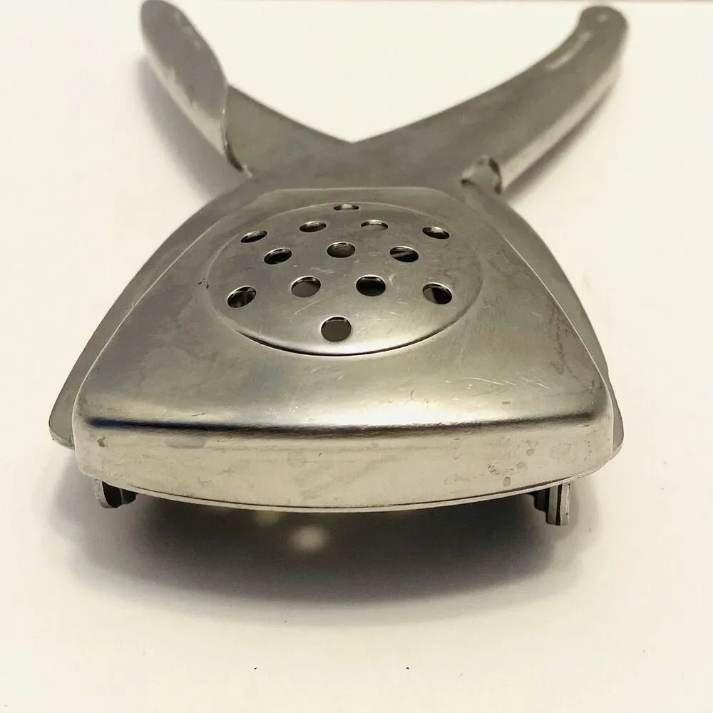 Heavy-Duty Stainless Steel Citrus Juicer Hand Held Ergonomic Handle Used Vintage